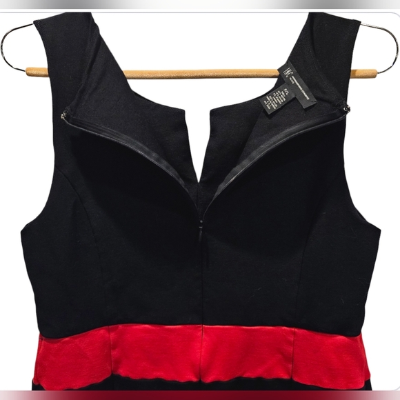 INC Petite by Macy's, Red and Black Sheath Dress, Petite Large - Picture 4 of 6